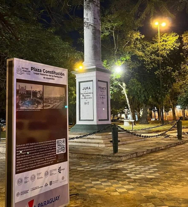 Concluyó la puesta en valor de las plazas Independencia y Constitución de Asunción - .::Agencia IP::.
