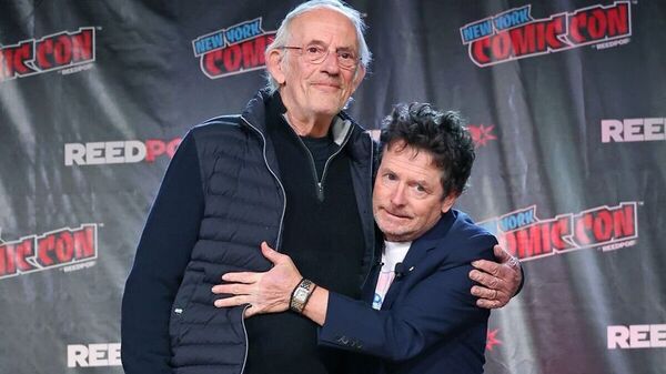 El emotivo reencuentro de Michael J. Fox y Christopher Lloyd a 37 años de Volver al Futuro