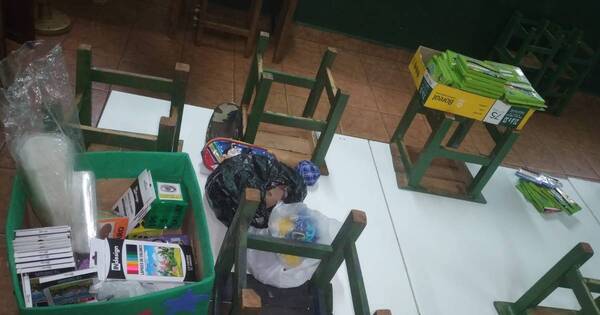 La Nación / Robaron útiles escolares, merienda y juguetes de colegio en Ciudad del Este