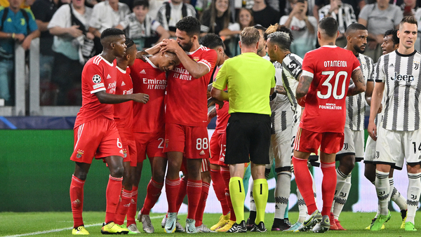 Juventus perdió ante Benfica en Turín y se complica en la Champions - SNT
