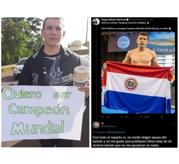 Paraguayo campeón mundial de kickboxing: 'No queremos que quienes nos dieron la espalda hoy pretendan lucirse con nuestro logro'