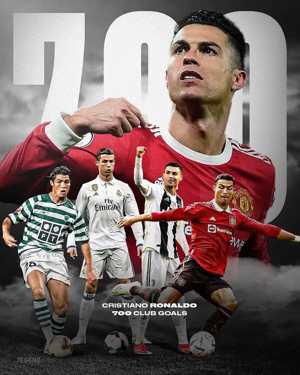 Cristiano llegó a los 700 goles a nivel de clubes y agradeció a su familia y a sus fans - Gente - ABC Color