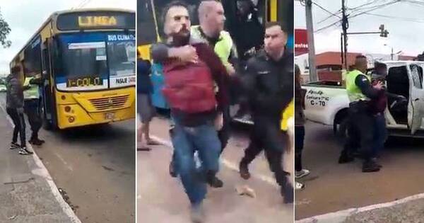 La Nación / Detienen a un hombre tras intentar asaltar un bus