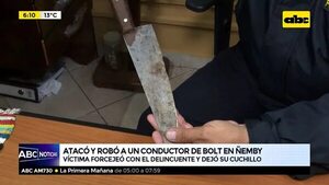 Atacó y robó a un conductor de Bolt en Ñemby  - ABC Noticias - ABC Color