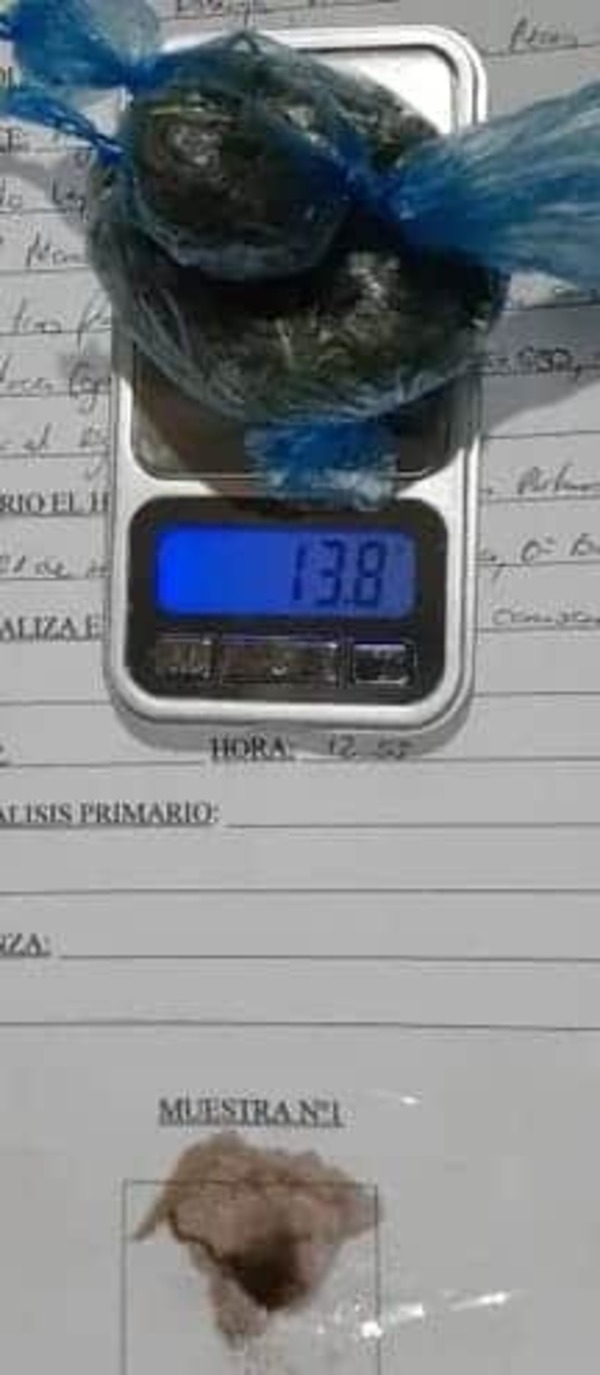 Detienen a estudiante de 17 años por llevar marihuana y arma blanca en un colegio de San Lorenzo