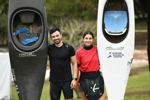 Ana Paula y Leonardo están listos para representar a Paraguay en canotaje slalom - La Clave