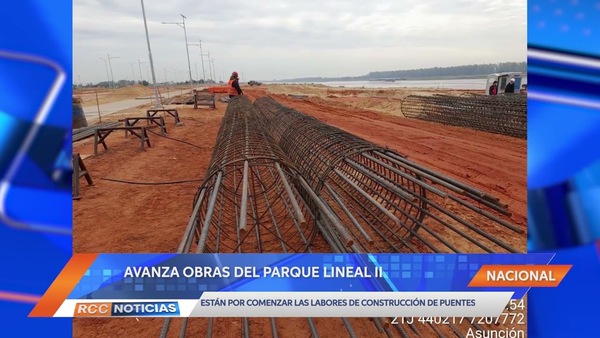 Parque Lineal II avanza a buen ritmo y construirán 3 puentes.