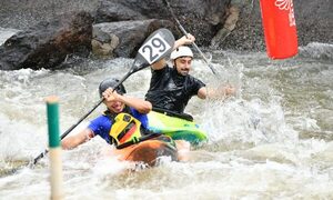 Todo presto para la competencia de canotaje slalom de la Odesur a realizarse mañana en ITAIPU