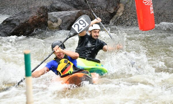 Todo presto para la competencia de canotaje slalom de la Odesur a realizarse mañana en ITAIPU