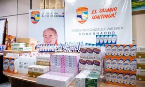 Gobernación dona lote de medicamentos al   Centro de Salud de Juan León Mallorquín 