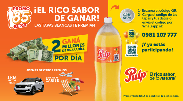 Diario HOY | Pulp cumple 85 años y los celebra a lo grande: premiando a sus consumidores