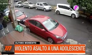Violento asalto a adolescente en pleno centro de Asunción | Telefuturo