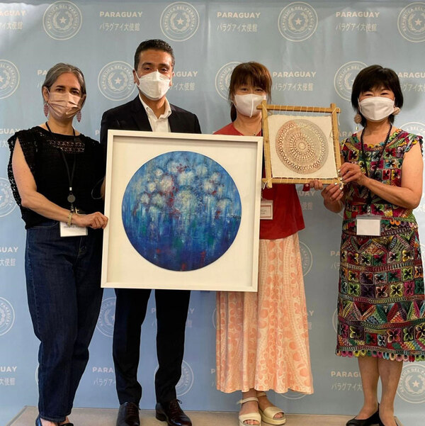 Premiaron a ganadores de concurso de ñanduti en Japón - .::Agencia IP::.