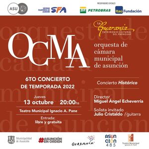OCMA hará restreno histórico de "Jejui" de José Asunción Flores - .::Agencia IP::.