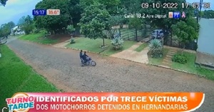 Detienen a dos “motochorros” tras tendal de asaltos