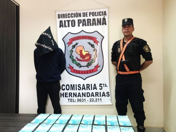 Hernandarias: Detienen a un hombre que intentó cambiar reales falsos