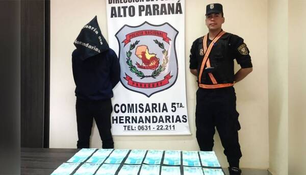 Crónica / Intentó cambiar dinero falso y chiplé cayó detenido