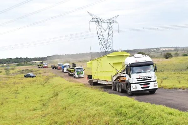 Aña Cuá: segunda tanda de componentes llega a zona de obra - Economía - ABC Color