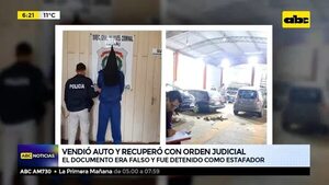 Vendió vehículo y recuperó con orden judicial  - ABC Noticias - ABC Color