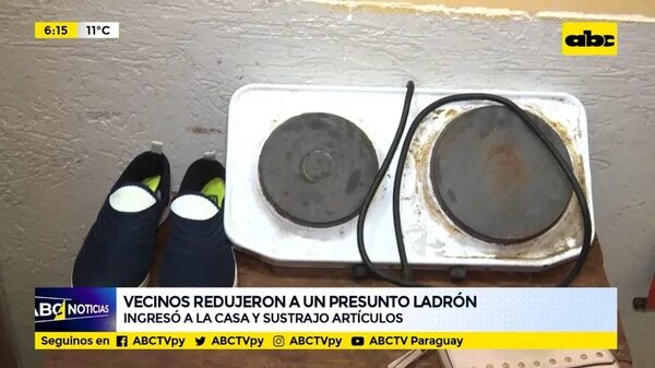 Vecinos redujeron a un presunto ladrón - ABC Noticias - ABC Color
