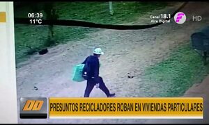 Supuestos recicladores roban en viviendas particulares de Villa Elisa | Telefuturo