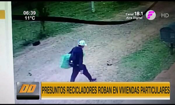 Supuestos recicladores roban en viviendas particulares de Villa Elisa | Telefuturo