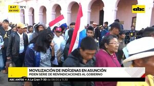 Indígenas marchan en Asunción - ABC Noticias - ABC Color