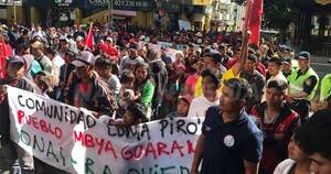 La Nación / Indígenas levantan movilizaciones en Asunción tras acordar con el Gobierno