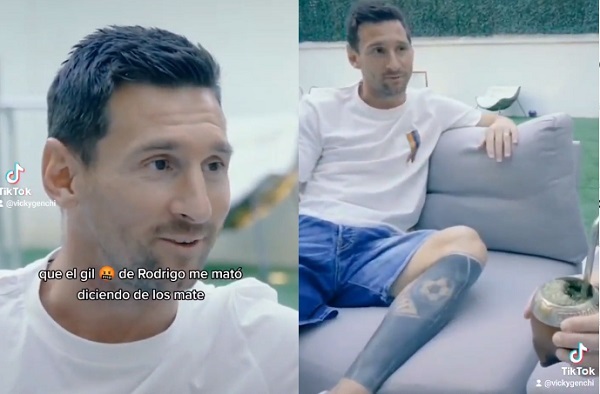 “El gil de Rodrigo me mató”, dice Messi sobre los mates - La Prensa Futbolera