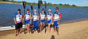Odesur: paraguayas “kuña mbarete” hacen historia con el primer equipo de canotaje K4 - Polideportivo - ABC Color