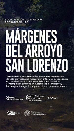 Socializarán "Proyecto de Protección de Márgenes del Arroyo San Lorenzo" - San Lorenzo Hoy