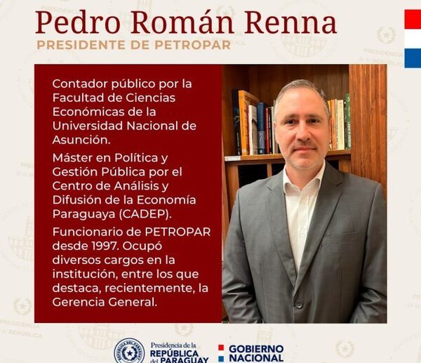 Ejecutivo designa a nuevo presidente de Petropar