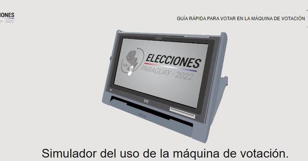La Nación / Habilitan simulador de máquina de votación con miras a las municipales de PJC