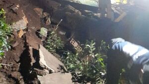 Temporal derrumbó casa de dos abuelitos: "Perdimos todo", lamentaron
