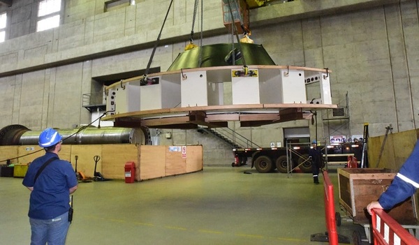 Arriban componentes para rehabilitación de turbinas de la Central Hidroeléctrica Yacyretá