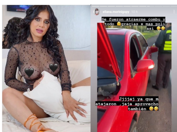 Modelo fue detenida por la Caminera: les hizo comprar y cargar combustible