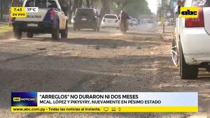 “Arreglos” no duraron ni dos meses - ABC Noticias - ABC Color