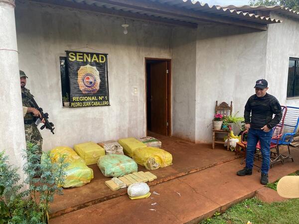 Senad incautó más de 300 kilos de marihuana de vivienda - .::Agencia IP::.