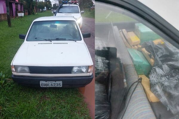 En auto abandonado hallaron 118 kilos de marihuana en