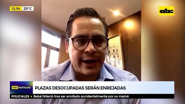 Plazas desocupadas serán enrejadas - ABC Noticias - ABC Color