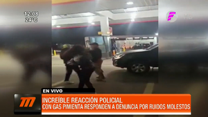 Policías usan balines y gas pimienta en intervención por música fuerte