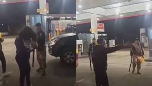 Crónica / [VÍDEO] Agentes del GEO actúan con prepotencia y hacen guyryry en un servicentro de Luque