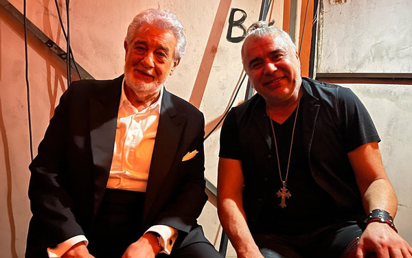 Diario HOY | Víctor Espínola comparte con Plácido Domingo días antes de su concierto en Paraguay