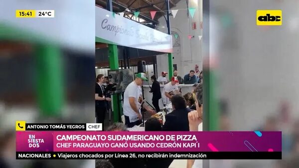 Chef paraguayo ganó campeonato sudamericano de pizza - Ensiestados - ABC Color
