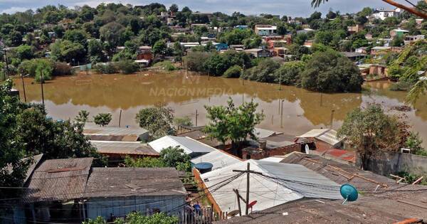 La Nación / CDE: 48 horas de lluvia acumularon más de 200 mm de agua, según Dinac