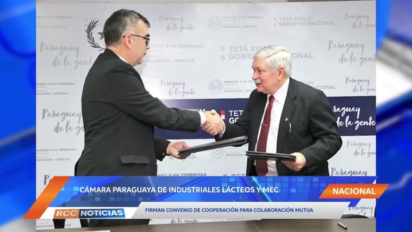MEC y Cámara Paraguaya de Industriales Lácteos firman convenio marco
