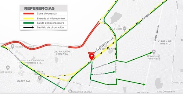 Costanera de Asunción está cerrada de nuevo por Juegos ODESUR