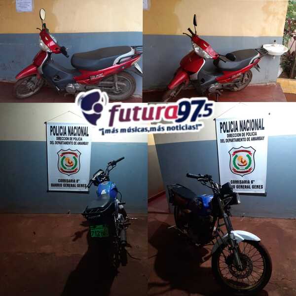 Moto fue recuperara tras persecución policial