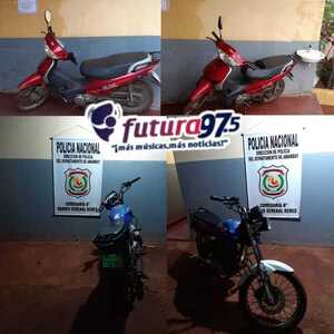 Moto fue recuperada tras persecución policial