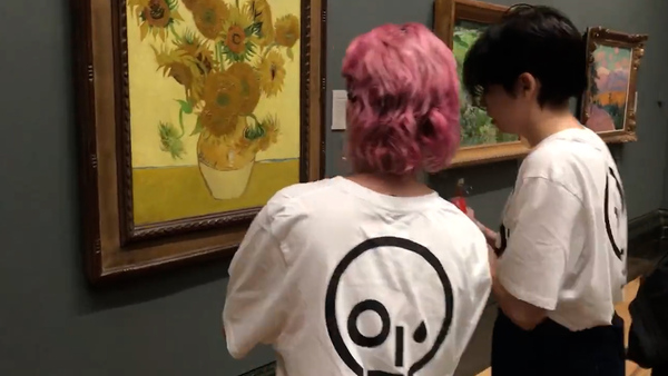 Diario HOY | Militantes ecologistas arrojan sopa sobre "Los girasoles" de Van Gogh en museo de Londres